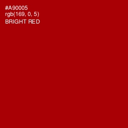 #A90005 - Bright Red Color Image